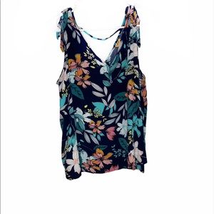 ANA Blue Floral Top